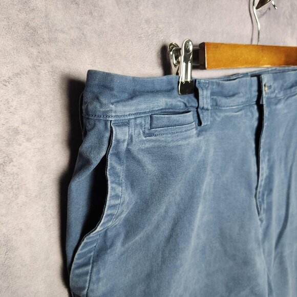 Duluth Flex Ballroom Shorts Mens 42 Relaxed Fit 9" Inseam Gusset Pockets Blue - Picture 13 of 16